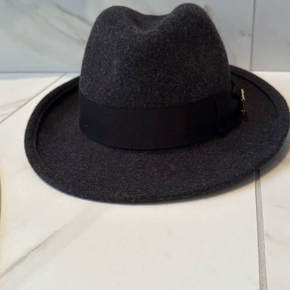 Tory Burch Charcoal Wool Hat